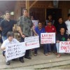 Aksi penolakan pembangunanPelabuhan Laut Pengumpan Regional (PLPR) 